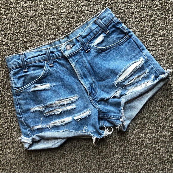 Levi's Pants - Levi’s distressed high rise jean shorts